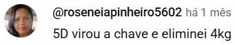Comentário de aluna — Protocolo 5D