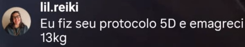 Comentário de aluna — Protocolo 5D